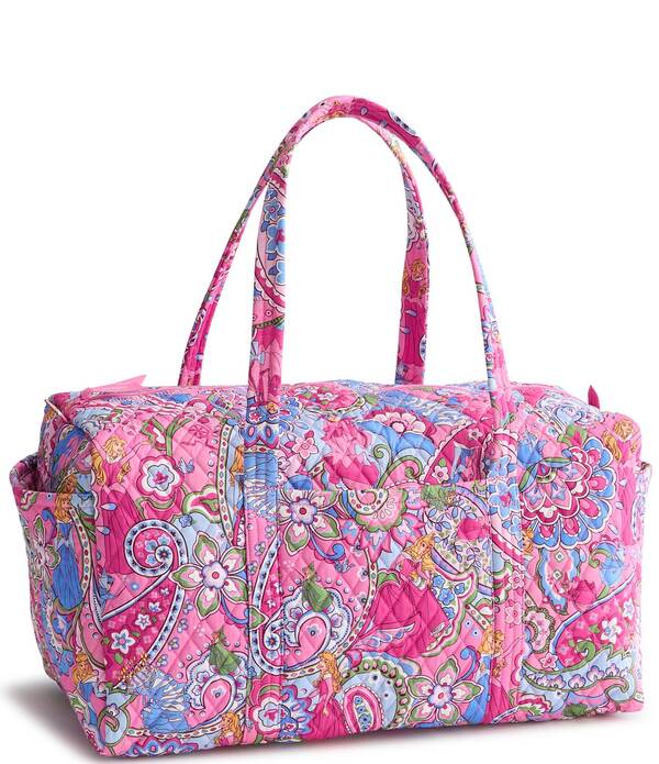 ベラブラッドロバート・エドワード・リー レディース 御徒面子 Vera Bradley x Disney Princesses Aurora Pink Fairies Large Original Duffel Bag Aurora Pink Swirls サクラ色