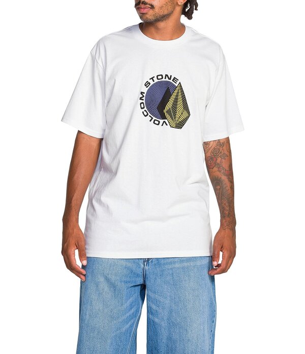 ボルコム メンズ トップス プルオーバー Volcom Hypnotizer Stone Short Sleeve T-Shirt White 白いこと