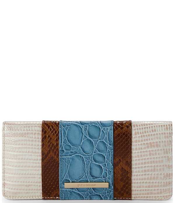 ブランミン レディース 付属品 紙入れ BRAHMIN Westlake Collection Blue Ady Bifold Wallet Blue 青み