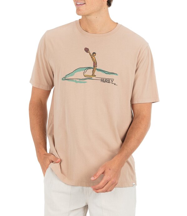 ハーレー メンズ トップス シャツ Hurleyee Haw Surfer Short Sleeve T-Shirt Bristlecone｜ReVida 店