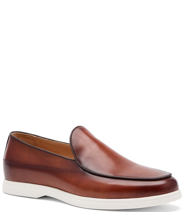 目じるしノーラン メンズ シューズ スリッポン・ローファー なめし革 Marc Nolan Men\u0027s Alessandro Leather Venetian Loafers Mahogany