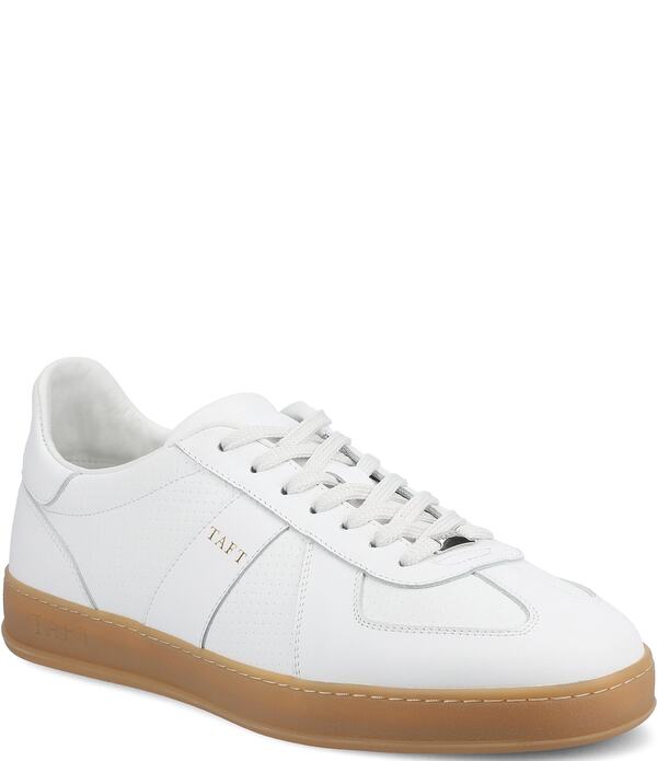 タフト メンズ シューズ スニーカー スピード競技 なめし革 Taft Men\u0027s Gatsby Leather Lace Up Sneakers White 白いこと