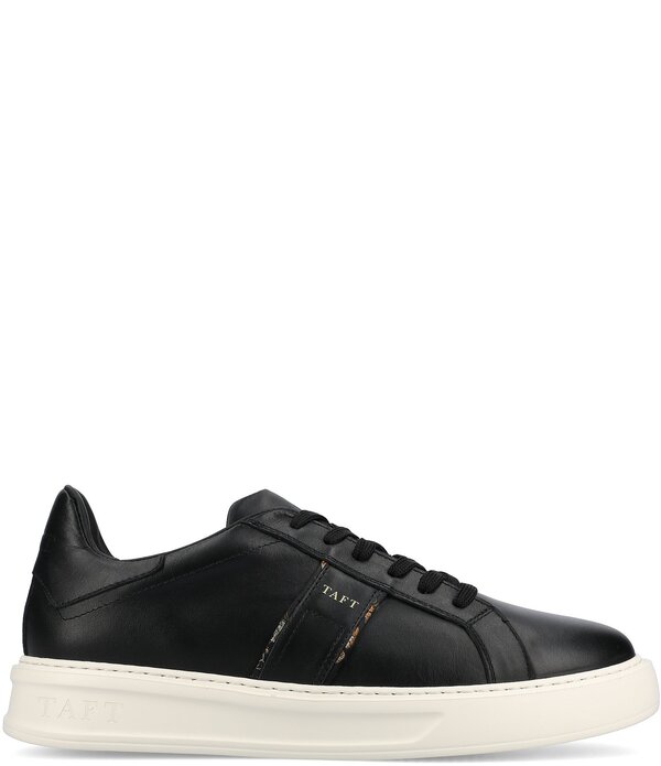 タフト メンズ シューズ スニーカー スピード競技 なめし革 Taft Men\u0027s Logan Leather Lace Up Sneakers Black 黒いこと