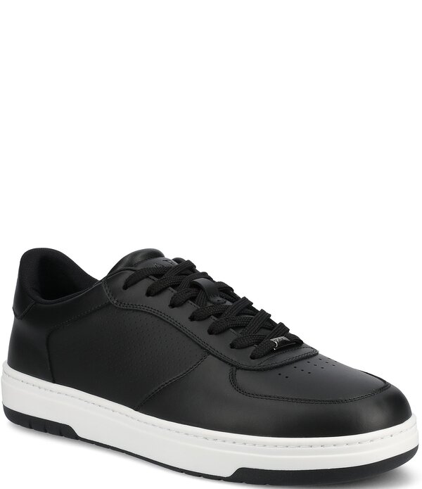 タフト メンズ シューズ スニーカー スピード競技 なめし革 Taft Men\u0027s Rapido Low Leather Lace Up Sneakers Black 黒いこと
