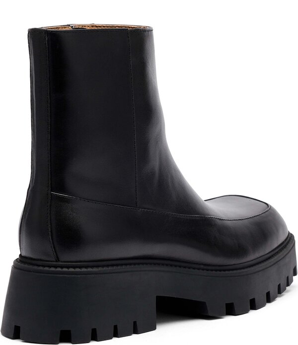 目じるしノーラン メンズ シューズ ブーツ・レインブーツ なめし革 Marc Nolan Men\u0027s Commander Leather Boots Black 黒いこと