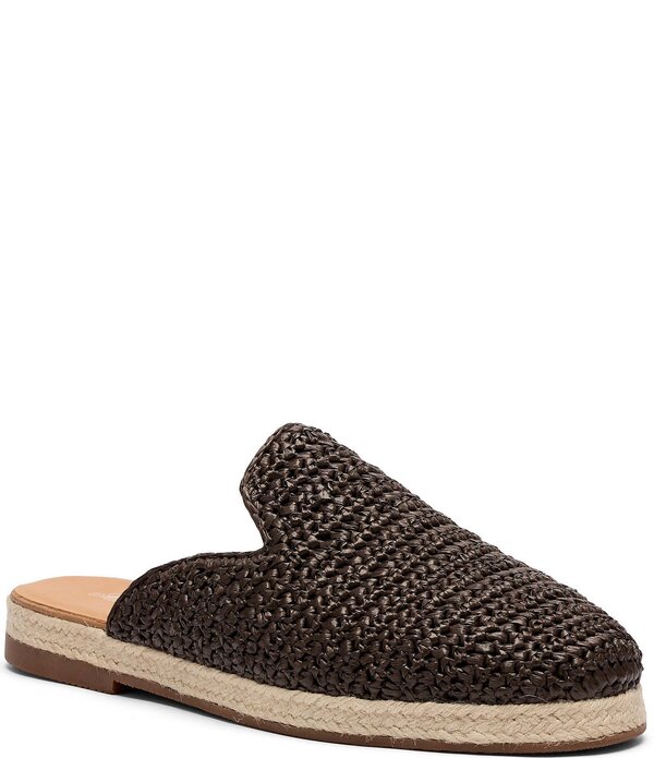 目じるしノーラン メンズ シューズ スリッポン・ローファー Marc Nolan Men\u0027s Bahia Raffia Mule Brown 赤銅色