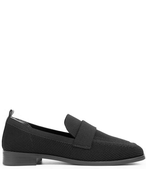 ミートゥー レディース シューズ パンプス 編み物 置き目毛皮 Me Too Brylee Tailored Stretched Knit Loafers Black 黒いこと