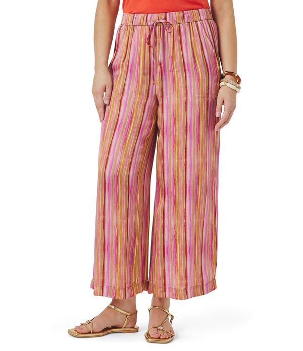 スプレンディット レディース ボトムス 心地よいズボン下 Splendid Angie Stripe Palazzo Coordinating Pant Fuchsia Multi Stripe フューシャ