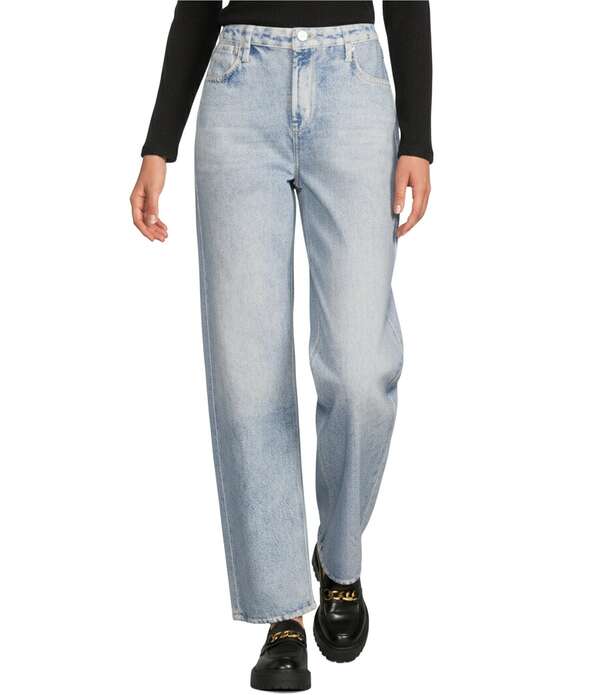 シティブルース レディース ボトムス ジーンズズボン下 引っ切り無い 編み物 デニム City Blues Knit Denim Straight Leg Jeans Indigo インディゴ