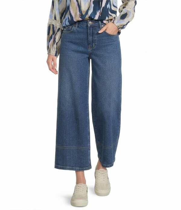 ナーチャー レディース ボトムス カジュアルパンツ クロップド デニム Nurture Drapey Stretch Denim High Rise Cropped Palazzo Pants Medium Indigo インディゴ｜ReVida 店 8,345円