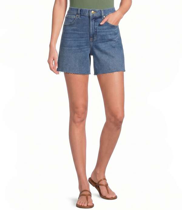 スパンク レディース ボトムス 二分の一ズボン下・さる股引き 遊撃手ズボン下 SPANXshape Authentic 360 Raw Hem Jean Shorts Wilmington Wash