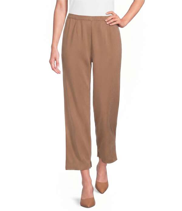 ミンウォン レディース ボトムス 心地よいズボン下 アンクル 編み物 Ming Wang Knit Pull-On Ankle Pants Warm Taupe トープ
