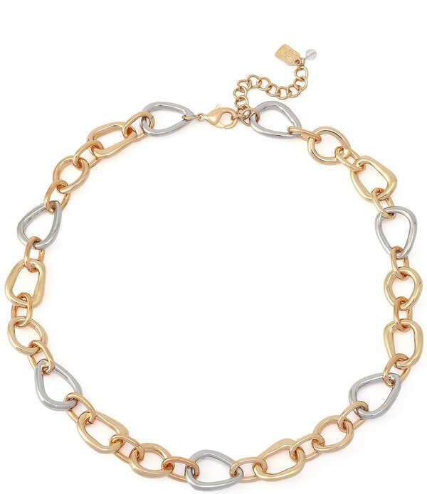 ロバート リー モーリス レディース アクセサリー ネックレス・チョーカー レース Robert Lee Morrisoho Sculpted Link Collar Necklace Two Tone|ReVida 店