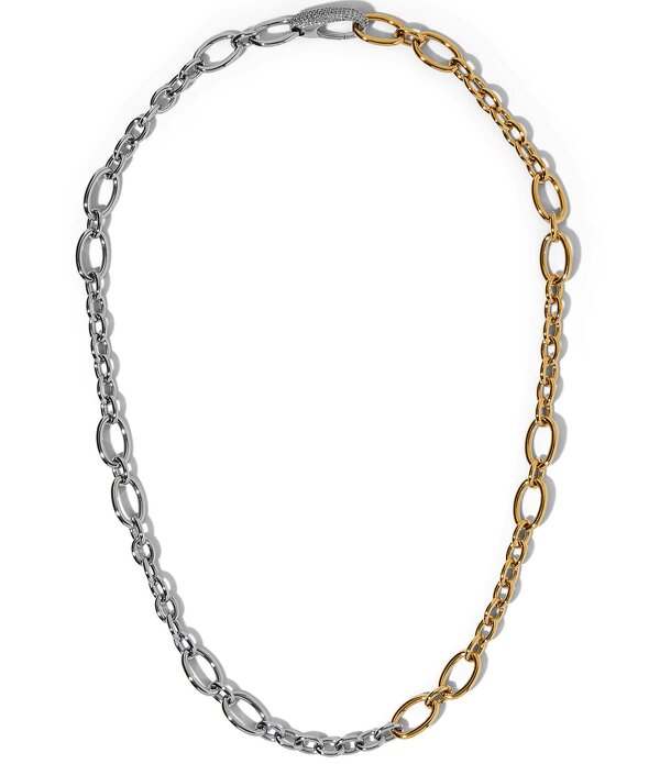 ナディール レディース アクセサリー ネックレス・チョーカー ミニ レース Nadri Gemini Pave Two Tone Chain Collar Necklace Two Tone｜ReVida 店