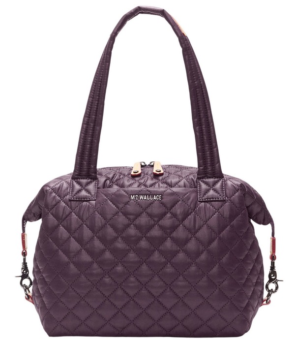 エムジーウォレス レディース バッグ MZ Wallace Medium Sutton Deluxe Shoulder Bag Raisin｜ReVida 店