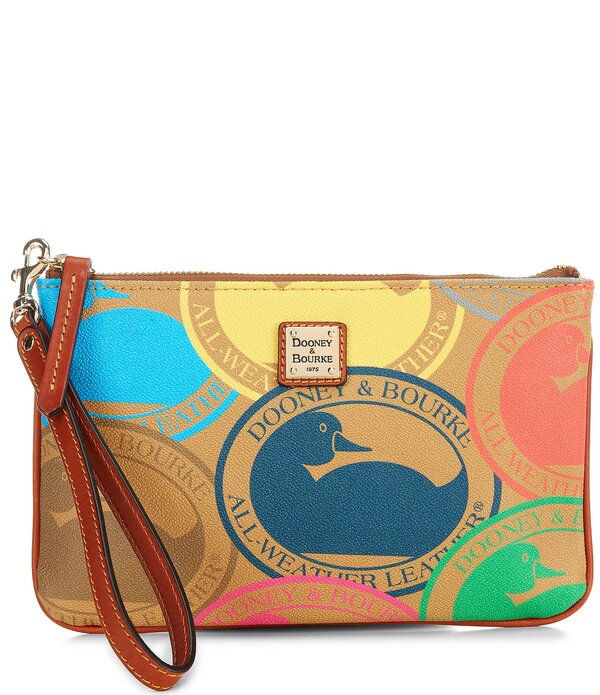 ドーネイアンドバーク レディース 付属品 紙入れ 刷り上げる Dooney \u0026 Bourke Large Travel Inspi red Print Wristlet Desert