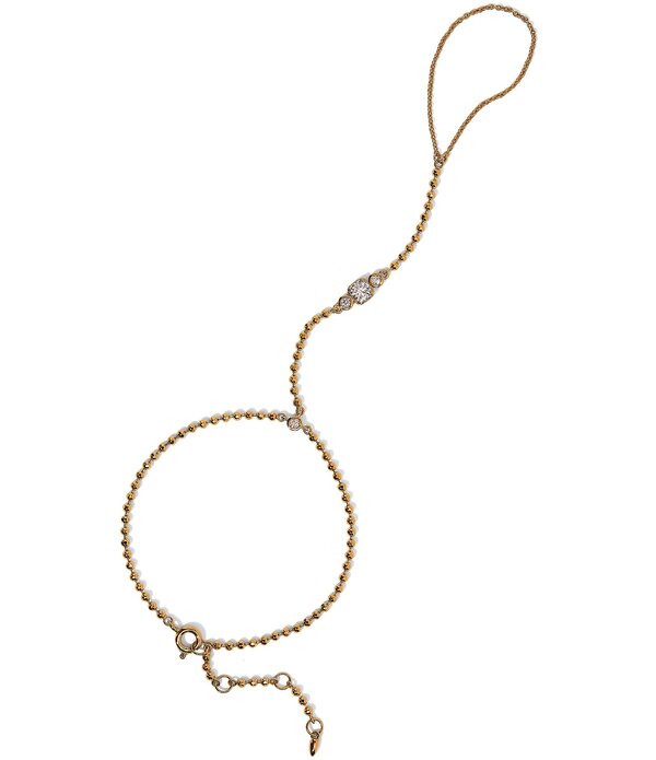 ナディール レディース アクセサリー ブレスレット・バングル・アンクレット Nadri Delancey Rhinestone Hand Chain Bracelet Gold ゴールド|ReVida 店