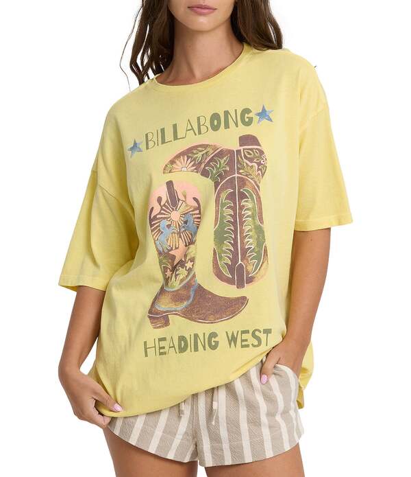 ビラボン レディース トップス シャツ Billabong Ready To Roam Short Sleeve T-Shirt Sundress｜ReVida 店