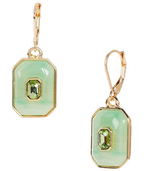 ディラーズ レディース アクセサリー ピアス・イヤリング Dillard's Peridot Stone Resin Octagon Drop Earrings Gold/Peridot ゴールド|ReVida 店
