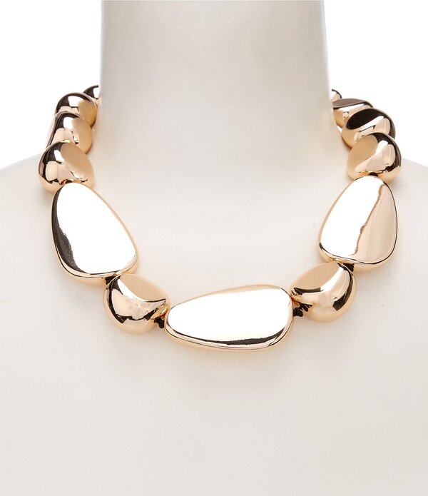 ディラーズ レディース アクセサリー ネックレス・チョーカー レース Dillard's Organic Large Statement Collar Necklace Gold ゴールド｜ReVida 店