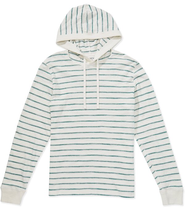 ファレティ メンズ アウター パーカー・スウェット コットン Faherty Organicotton Sunwash Slub Hoodie White Biscayne ホワイト|ReVida 店
