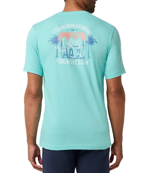 トラビスマヒュー メンズ トップス シャツ TravisMathew Frozen Margarita Short Sleeve T-Shirt Bright Aqua アクア｜ReVida 店