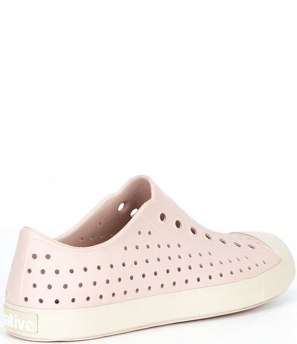 ネイティブ シューズ レディースリッポン・ローファー スニーカー Native Shoes Women's Jefferson EVA Slip On Sneakers Chameleon Pink/Bone White ホワイト｜ReVida 店