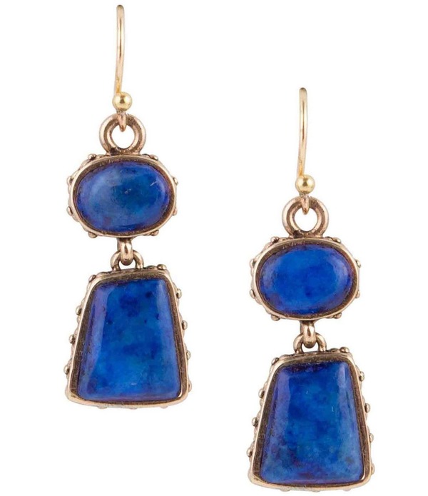 バース レディース アクセサリー ピアス・イヤリング Barse Bronze and Lapis Drop Earrings Lapis|ReVida 店