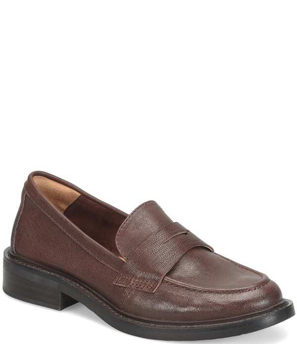 ソフト レディース シューズ スリッポン・ローファー レザー Sofft Mara Ultra Soft Leather Penny Keeper Loafers Cocoa Brown ブラウン｜ReVida 店 28,470円