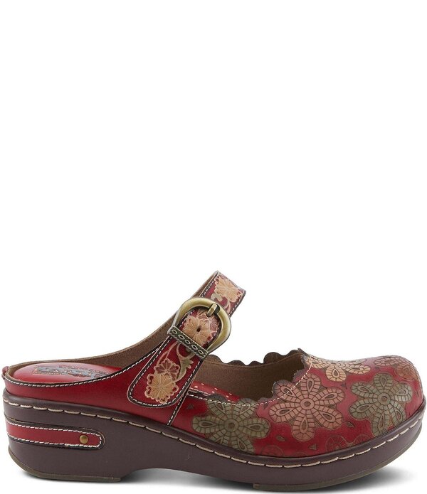 ラリティステ レディース シューズ サンダル フラワー柄 フラワー L'ARTISTE Flochino Floral Mule Clogs Red Multi レッド|ReVida 店