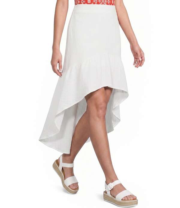 I.N.サンフランシスコ レディース ボトムスカート ミディ I.N. San Francisco High-Low Midi Skirt Off White オフホワイト｜ReVida 店