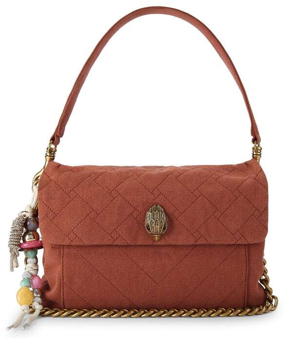 カートジェイガーロンドン レディース バッグ Kurt Geiger London Celia Canvashoulder Bag Rust ラスト|ReVida 店