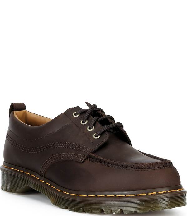 ドクターマーチン メンズ シューズ Dr. Martens Men's Lowell Moc Toe Shoes Dark Brown ブラウン｜ReVida 店