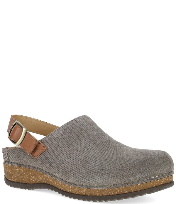ダンスコ レディース シューズ サンダル スエード Dansko Merrin Textu red Suede Slingback Strap Clogstone ストーン｜ReVida 店 33,670円