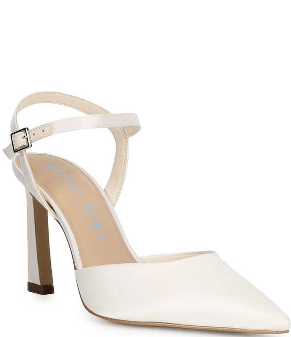 ジャンビニ レディース シューズ ヒール サテン アンクル Gianni Bini Bridal Collection Geno Satin Ankle Wrapointed Toe Pumpsweet Cream クリーム|ReVida 店