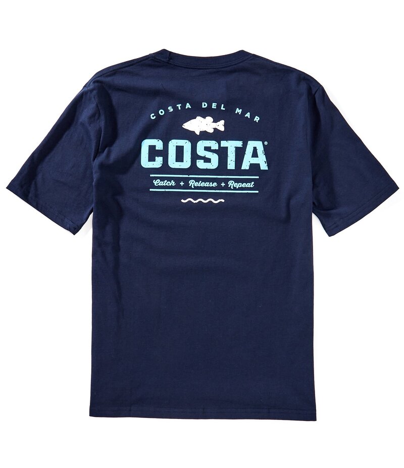 コスタ メンズ トップス シャツ Tシャツ グラフィック Costa Topwater Short Sleeve Graphic T-Shirt Navy ネイビー