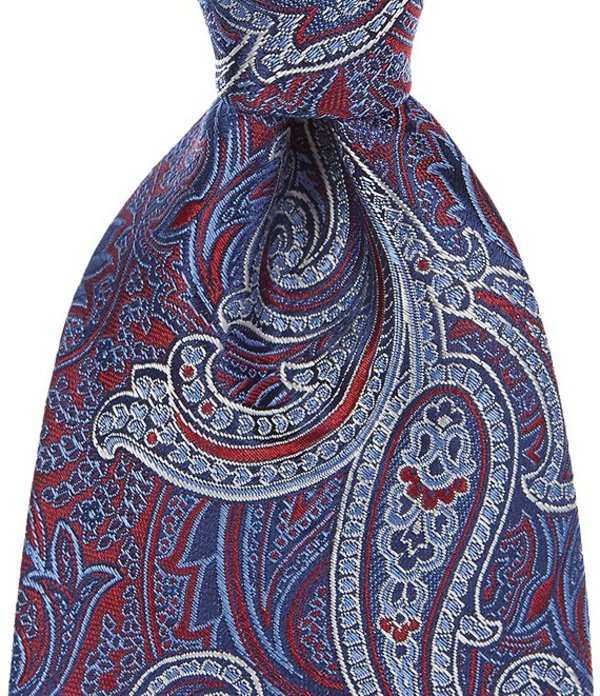 年間ランキング6年連続受賞 ハート シャフナー マルクス メンズ ネクタイ アクセサリー Contra Paisley Traditional 3 1 4 Double Silk Tie Red Revida 店 安価 ワタナベ Www Purpleforparents Us