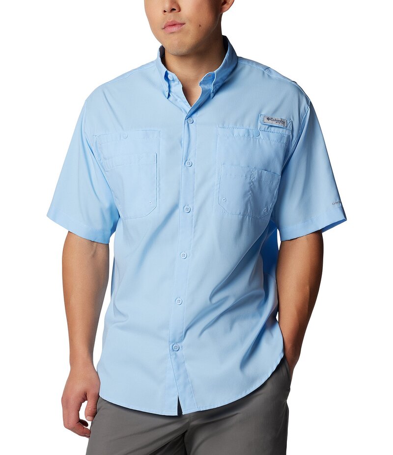 コロンビア メンズ トップス シャツ 半袖 Columbia PFG Tamiami II Short-Sleeve Solid Shirt Sail｜ReVida 店