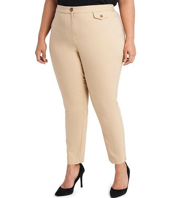 パンツ-１着でも送料無料 ヴィンスカムート レディース カジュアルパンツ ボトムス Plus Size Slim Leg Flat Front  Pants Khaki Haze - khmerphsar.com