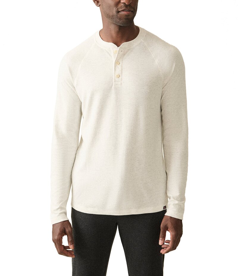 ファレティ メンズ トップス シャツ Faherty Cloud Long Sleeve Henley Shirt Ivory Heather アイボリー 22,260円