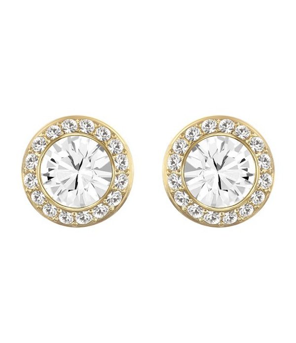 激安ブランド スワロフスキー レディース ピアス イヤリング アクセサリー Angelic Crystal Stud Pierced Earrings Gold Revida 店 安い購入 Copticchamber Com