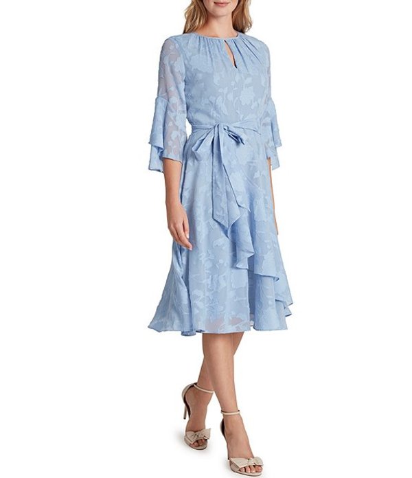 数量限定 楽天市場 タハリエーエスエル レディース ワンピース トップス Floral Burnout Chiffon Tiered Midi Dress Chambray Blue Revida 楽天市場店 楽天ランキング1位 Caronova Sa Com