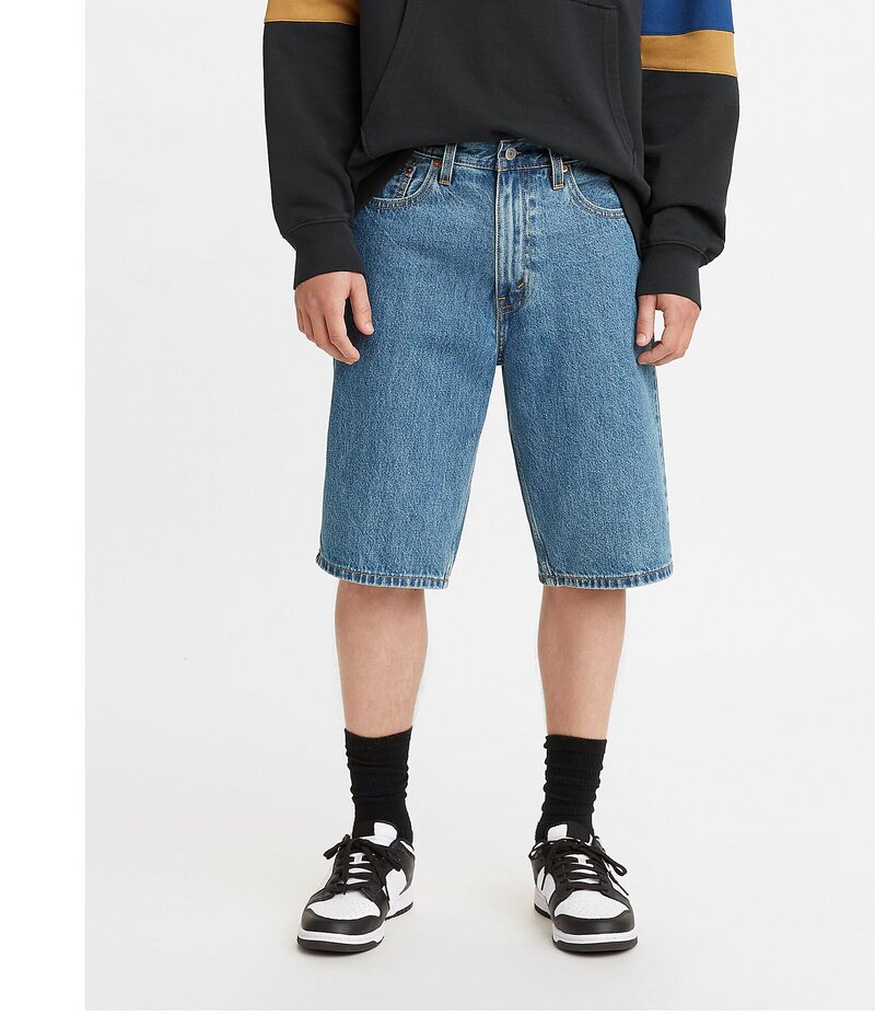 リーバイス メンズ ボトムス ハーフパンツ・ショーツ ショートパンツ デニム Levi'sR 469 Loose Fit 12 Inseam Denim Shorts Medium Score デニム