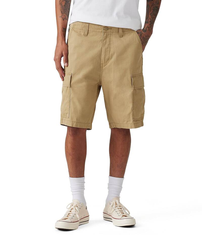 リーバイス メンズ ボトムス ハーフパンツ・ショーツ レギュラーフィット ショートパンツ Levi'sR Carrier Regular Fit 9.5 Inseam Cargo Shorts Harvest Gold ゴールド
