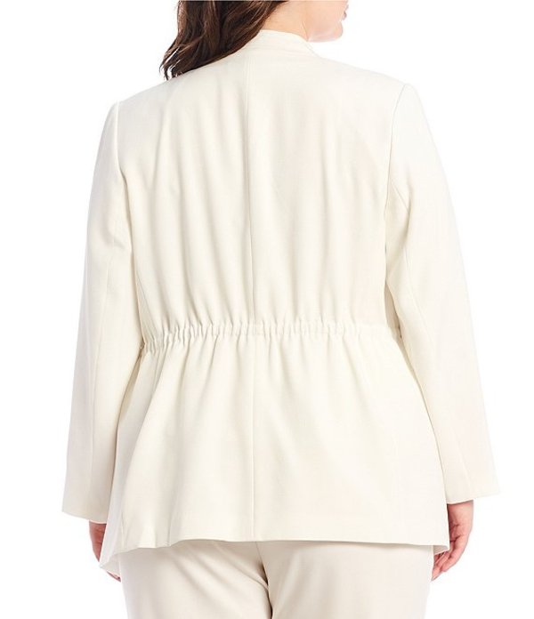 50 Off 楽天市場 カスパール レディース ジャケット ブルゾン アウター Plus Size Crepe Drape Front Jacket Lily White Revida 楽天市場店 100 の保証 Fabriccollection Com