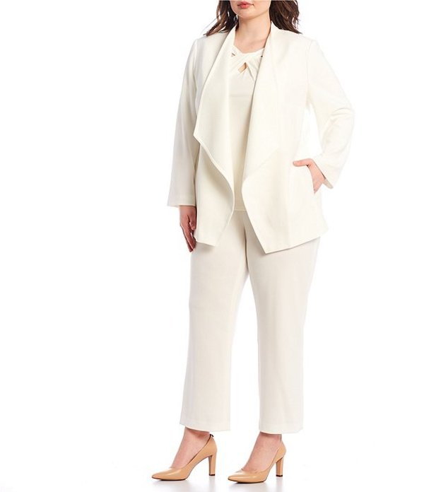 50 Off 楽天市場 カスパール レディース ジャケット ブルゾン アウター Plus Size Crepe Drape Front Jacket Lily White Revida 楽天市場店 100 の保証 Fabriccollection Com