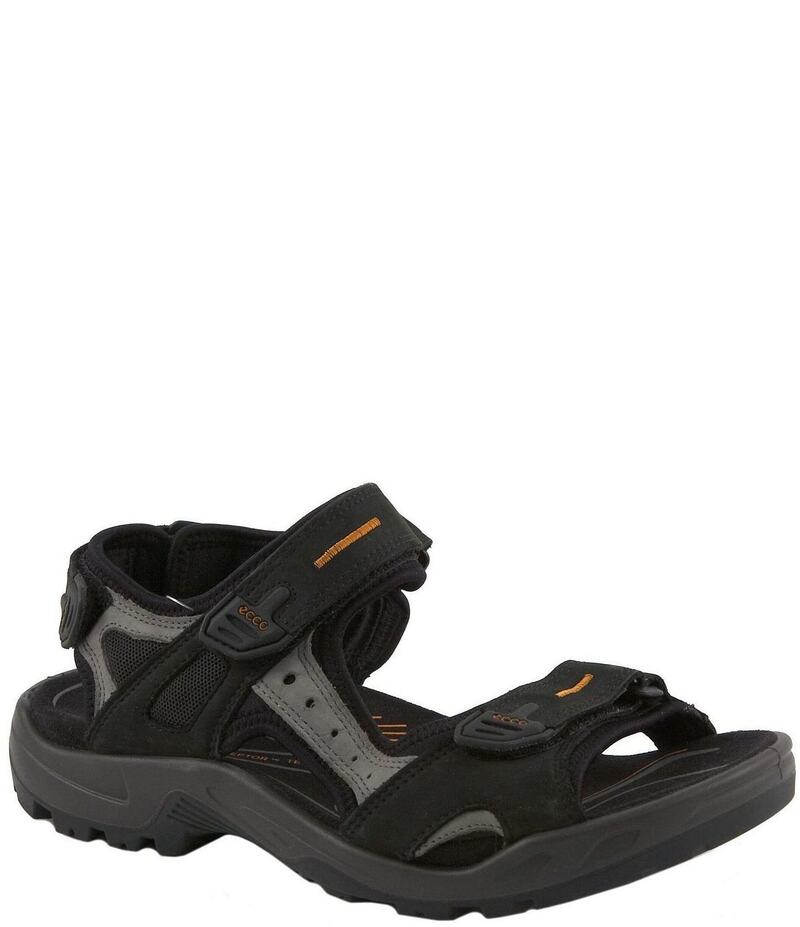 山びこ メンズ シューズ サンダル ECCO Men\u0027s Yucatan Nubuck Sandals Black 黒いこと スリッポン-靴