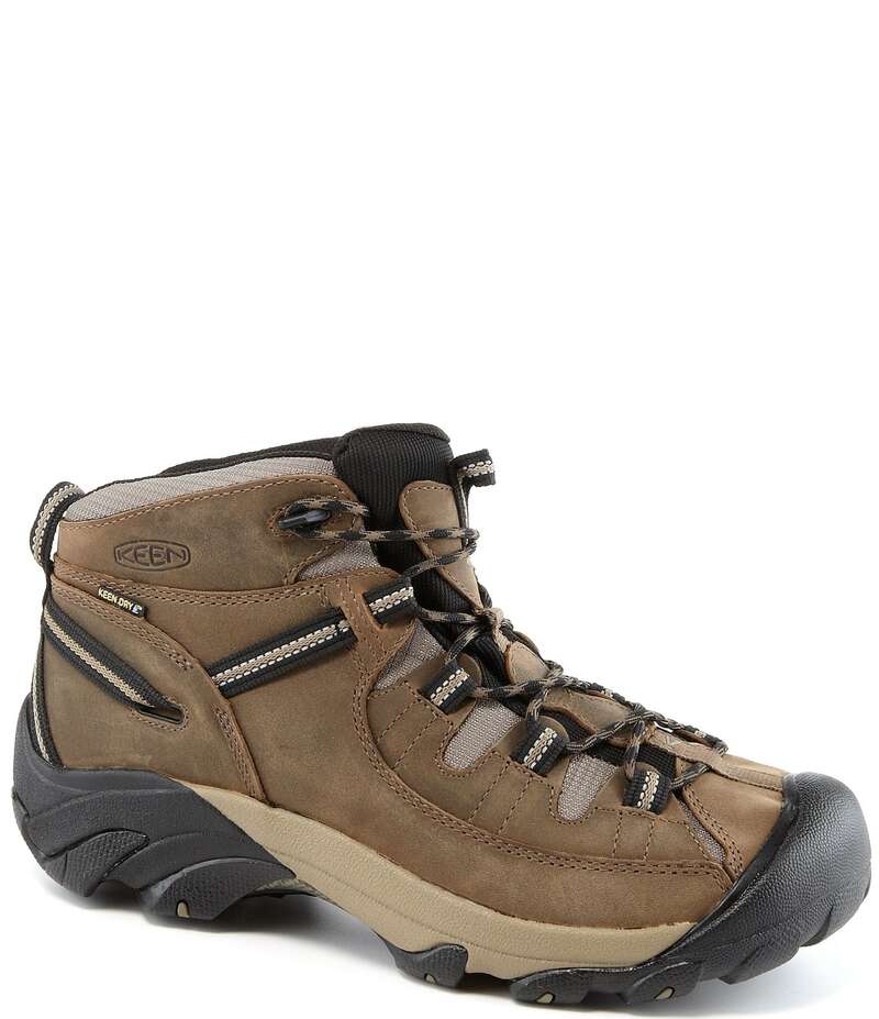 キーン メンズ シューズ ブーツ・レインブーツ Keen Men's Targhee II Waterproof Hiking Boots Shitake/Brindle｜ReVida 店