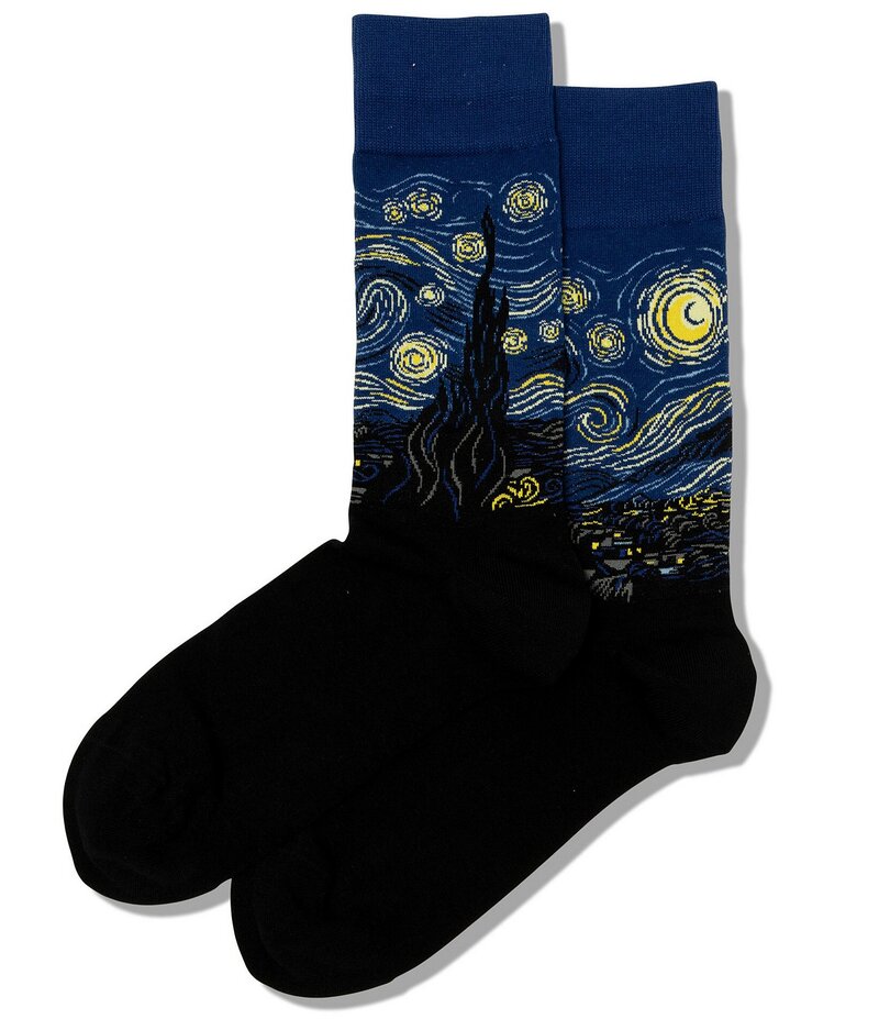 ホットソックス メンズ アンダーウェア 靴下 Hot Sox Novelty Starry Night Crew Socks Multi マルチカラー