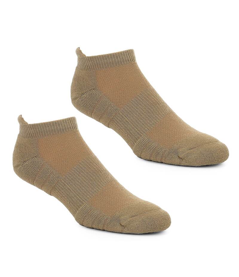 ラウンドトゥリーアンドヨーク メンズ アンダーウェア 靴下 Gold Label Roundtree & Yorke Half-Cushion Performance Tab No-Show Socks 2-Pack Khaki カーキ
